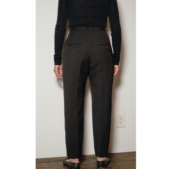 Toteme Tapered Suit Trouser NWT Linen Viscose- Black - Size 36, 38 - Picture 4 of 14